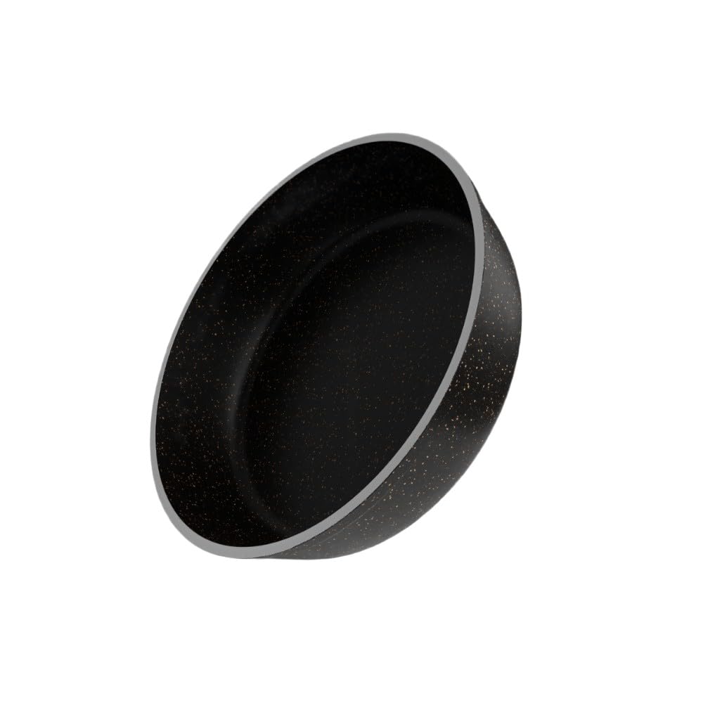 Premium Granite Frying Pan 20cm – 5mm Thick Nonstick Skillet, Heavy Duty black