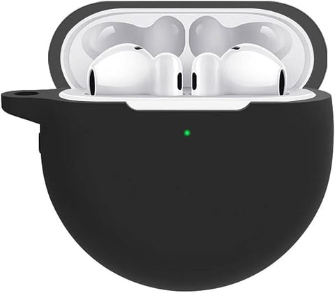 MySouqEg FreeBuds 4/3 Case cover, For Freebuds 4/3 Wireless Bluetooth Headset Silicone Case Earphone Cover With keychain (2021 new version) (Black)