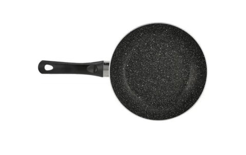 Non-Stick Frying Pan with Marble Coating, Black, Soft-Touch Handle, Induction Compatible