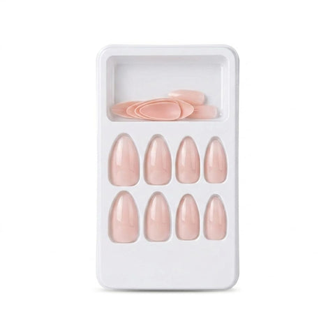 Catch Up Press On Nails for Women and Girls, Reusable Stick On False Nails Set, Glossy Full Cover Artificial Nails with Adhesive Tabs, Easy Apply No Damage Nail Kit for Daily and Party Use