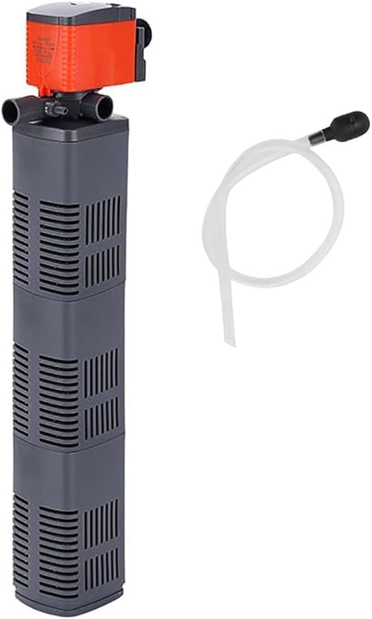 Aquarium Internal Filter 1800L/H Submersible Water Pump, with Filtration System, Pump, Circulating Fish Tank Waves, Fountain Pump, Aquarium Oxygen Source - 475GPH, 3 Cup