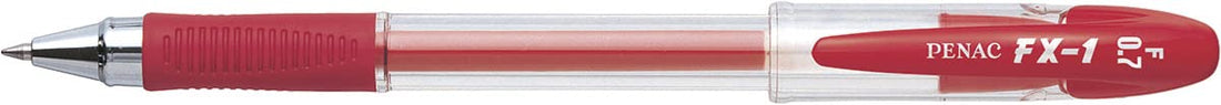 Penac BA1903-02F FX-3 Gel Pen, 0.7 mm - Red
