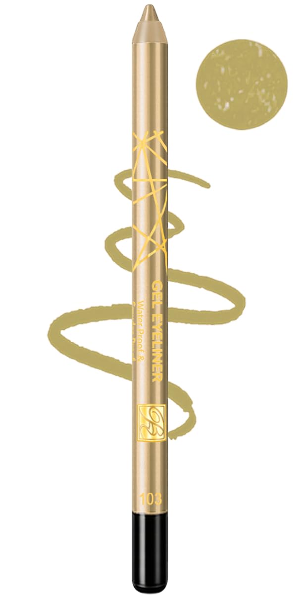 Rose Bery - Gel Eyeliner, Waterproof & Smudge Proof, Ultra Long Wear & Smooth Glide Formula, 1.2 GM, Model - RB-0922 (Light Beige, 103)