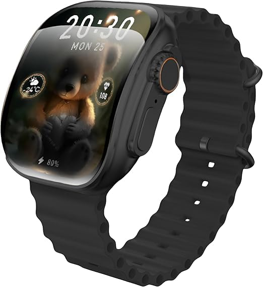 X10 Ultra3 Curved Screen Smart Watch NFC, Elegant Design 49MM, Fitness Tracker, Calls Wireless Charging, wearfitpro mobile app in IOS & android store, for men and women (Black)