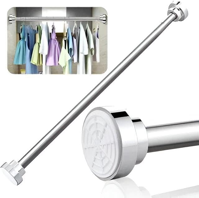 Stainless steel extendable shower curtain rod - 85 cm * 150 cm