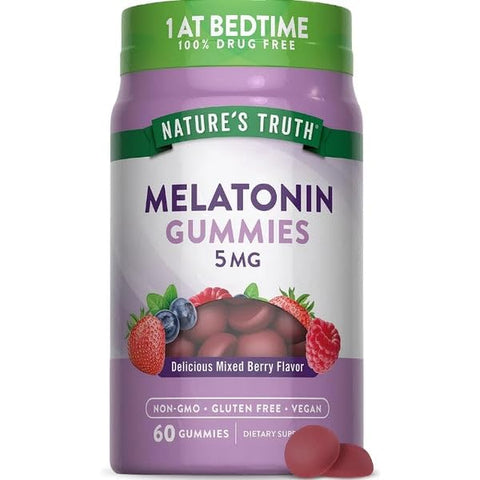 Humidifier Sleep Aid Gummies with Calm, 5mg Per Serving, 60 Count, Natural Berry Flavor, Non-GMO Sleep Support, 100g