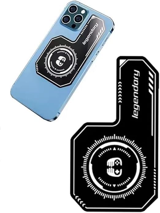 Phone Radiator Magnetic Suction Heat Dissipation Patch Pad For iPhone,Android - Universal Cell Phone Metal Cooler Pad Mobile Phone Accessories Radiator Plate Reusable