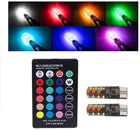 Car Parking Light with IR Remote Control for All Cars and Bikes (Pack of 2, Small, Multicolor) - (LED Colors) - KaberTrade