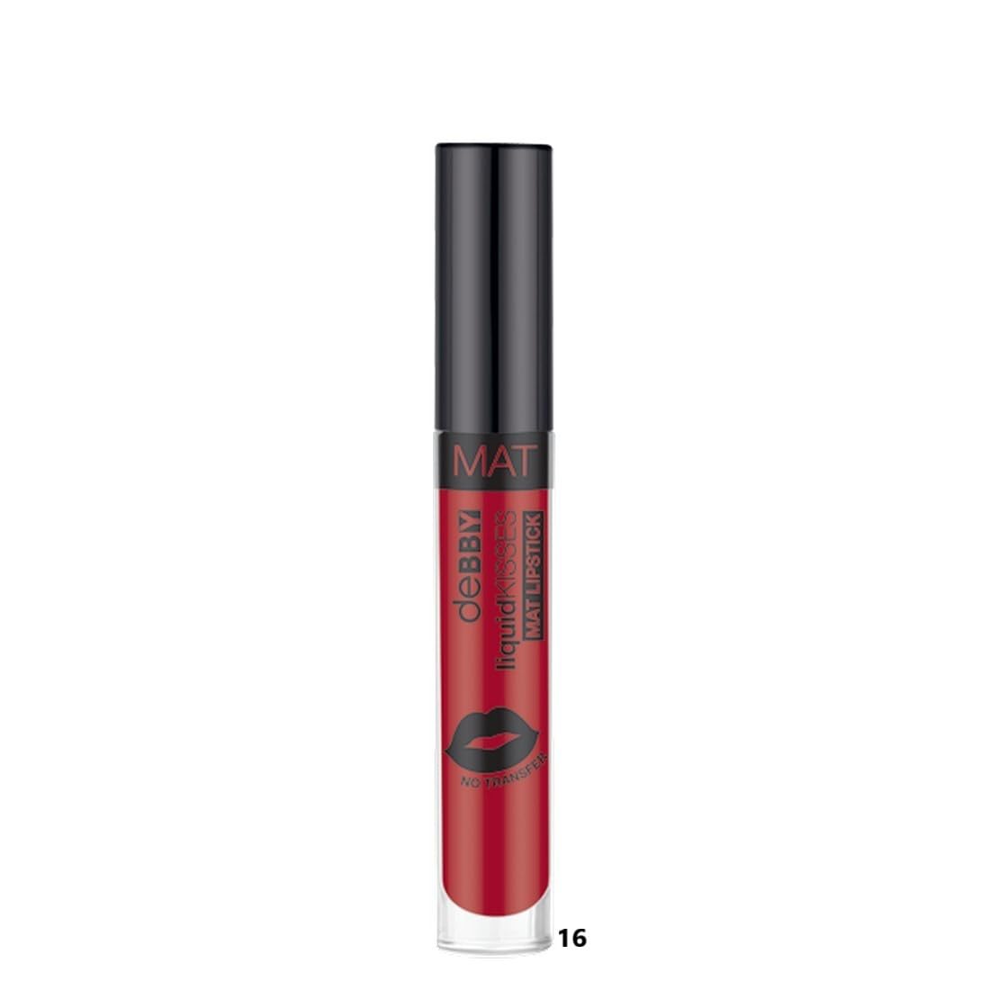 DEBBY LIQUIDKISSES MAT 16 flamenco red