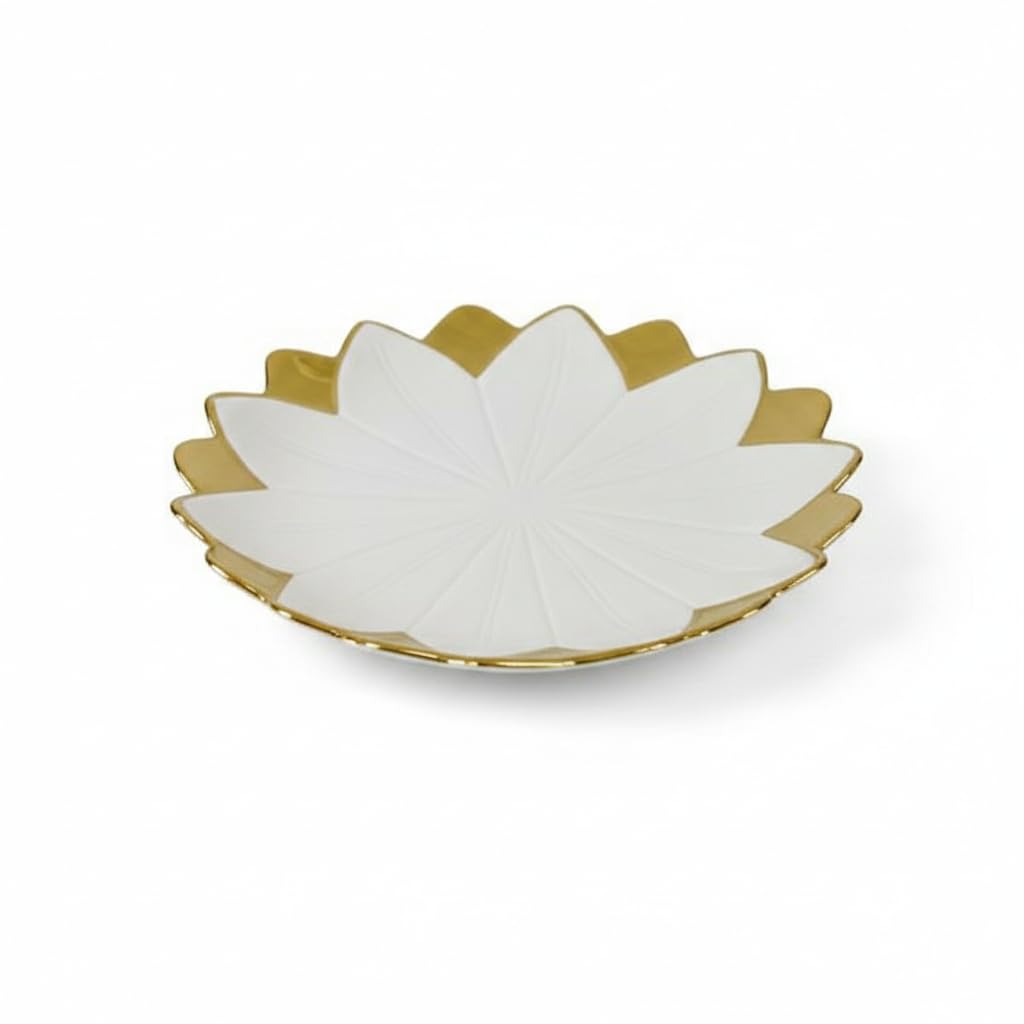 Home Care TT-805 10-Inch Porcelain Plate, 25cm, Pack of 1, Kitchen Dining