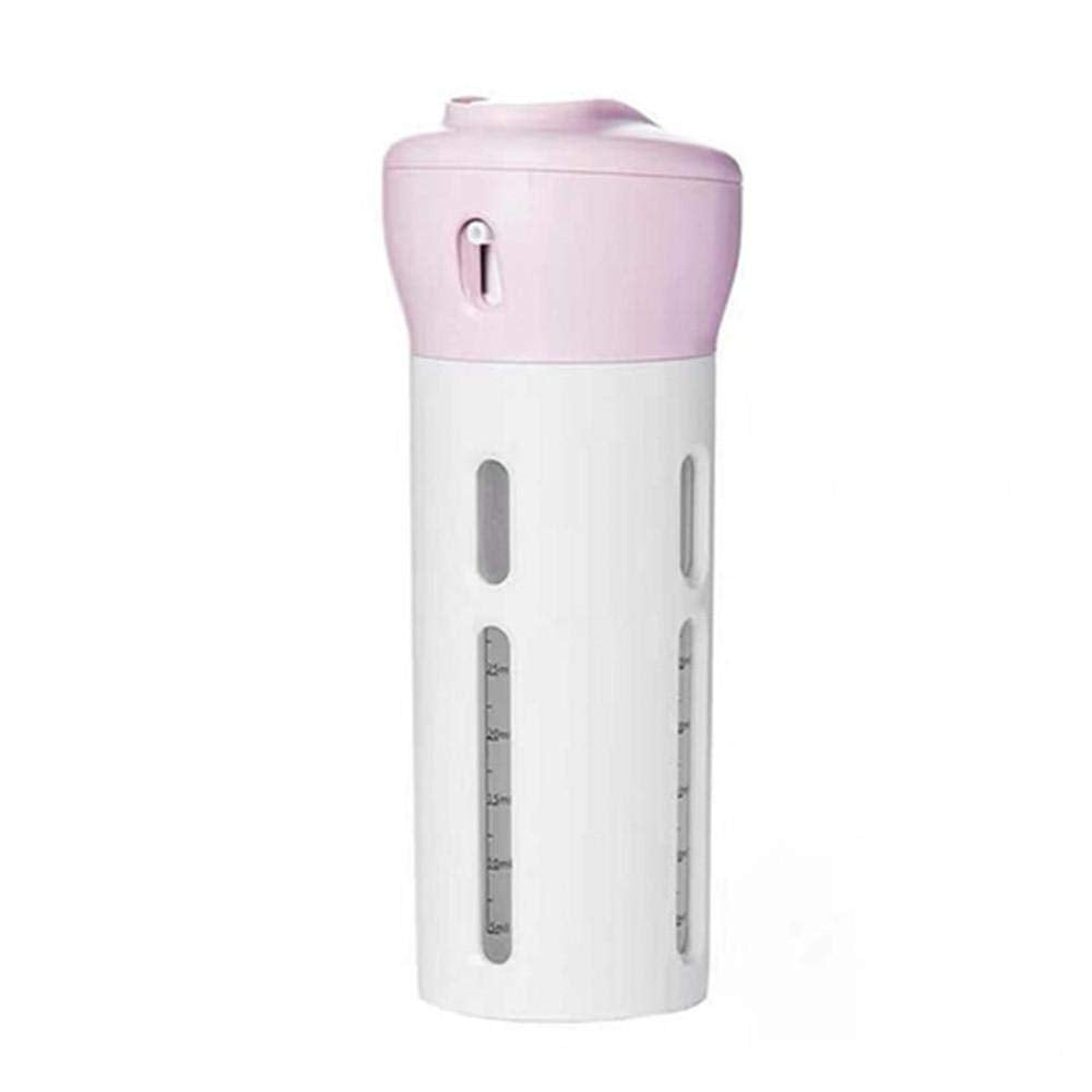 Travel Bottles Set (Upgraded Version), 4-in-1 Organized Leak Proof Travel Size Toiletries, Refillable Travel Liquid/Lotion Container Kit - TSA Approved PINK