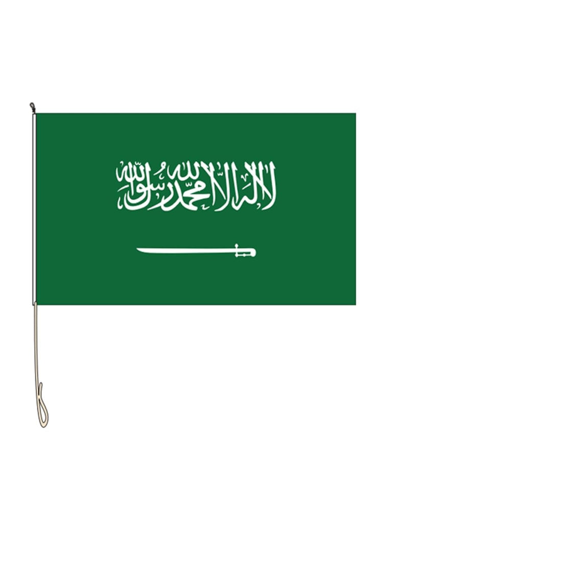 Today Idea Saudi Arabia Flag | 90x150cm Polyester with Brass Grommets and Double Stitching