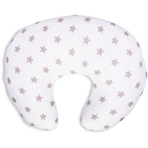 Moro Moro 3 5-In-1 Multi-Function Nursing And Pregnancy Pillow - Cotton Maternity Cushion - Silver Star Print