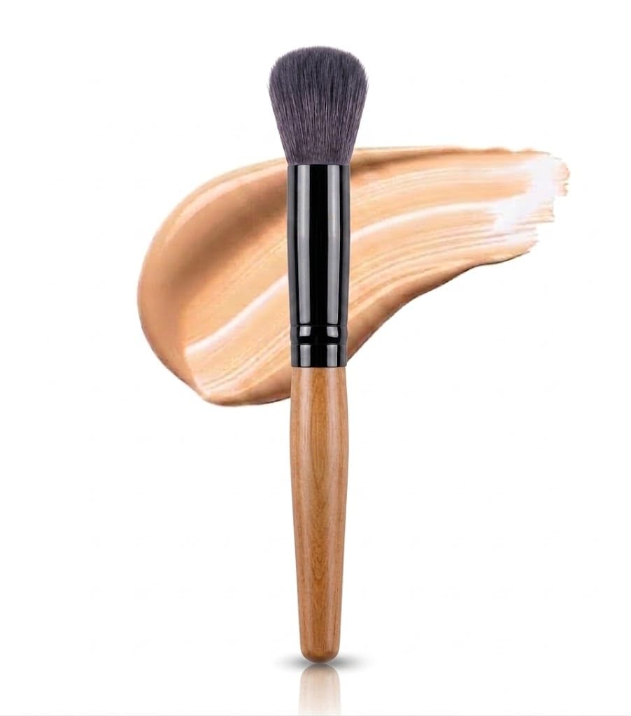 1pc Foundation Makeup Brush & Blush Brush & Powder, Soft And Multifunctional Fiber For Daily Makeup-white marbel hand