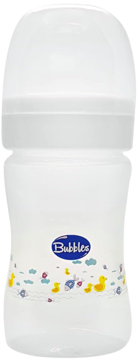 Bubbles Classic Feeding Bottle White 120ml