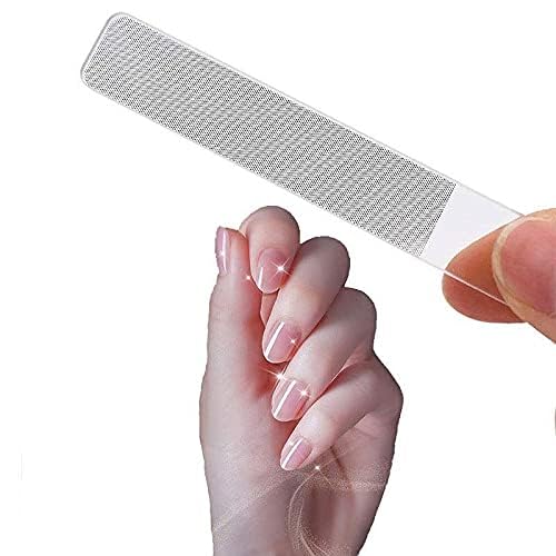 Nano Glass Nail Files for Natural Nails, 1-Piece Kit Multi-Purpose Nail Buffer - Crystal Nail Polisher