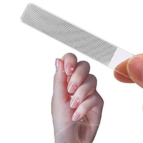 Nano Glass Nail Files for Natural Nails, 1-Piece Kit Multi-Purpose Nail Buffer - Crystal Nail Polisher