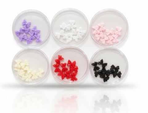 6 Boxes 3D Flower for Nails with Caviar Beads, Flat Back 3D Flower Nail Art Nail Art Colorful Nail Charms Floral 3D Acrylic Nail Designs and Nail Decoration for DIY Nail Art-N01