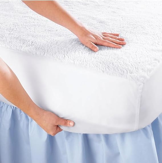Princess Waterproof Mattress Protector (White, 140x200)
