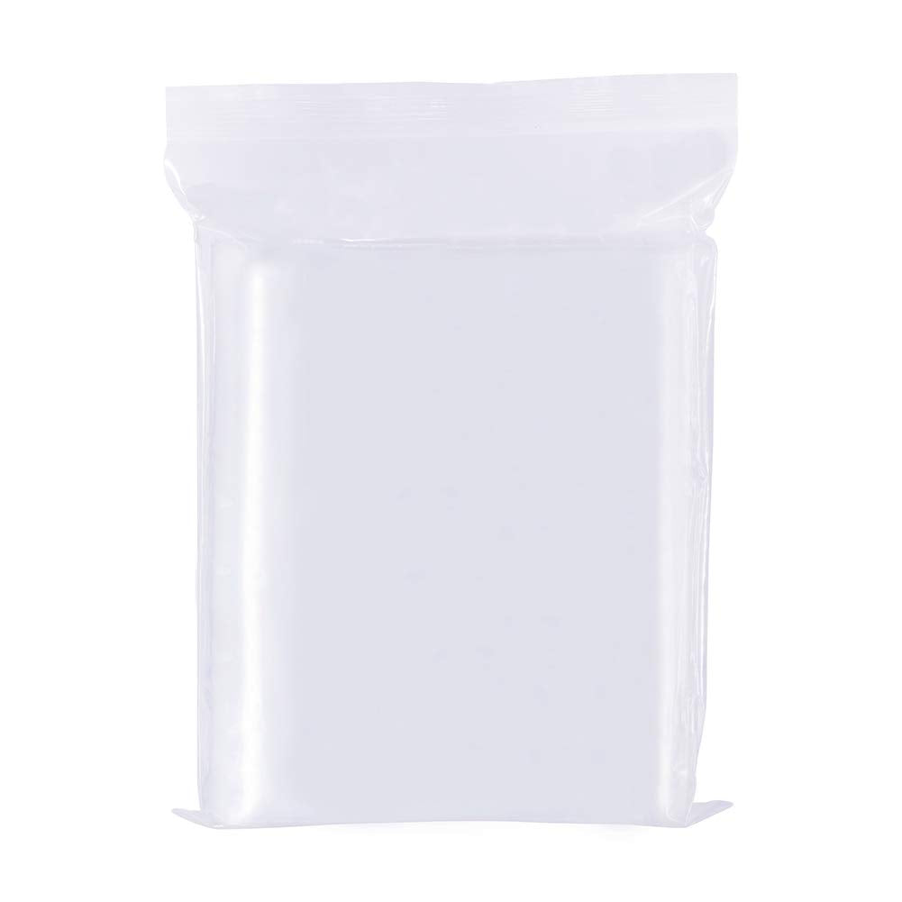 BENECREAT 3 Mil Clear Resealable Heavy Duty Plastic Reclosable Zipper Bags For Food Craft Storage (7 x 10in) -50 Pieces