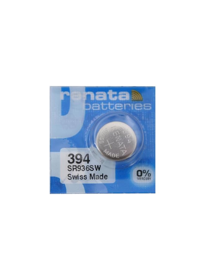 Renata Battery - Swiss Made Button Cell 1.55V Renata Long Life Battery (Electronics/Watch Batteries), 394-1, SR936SW