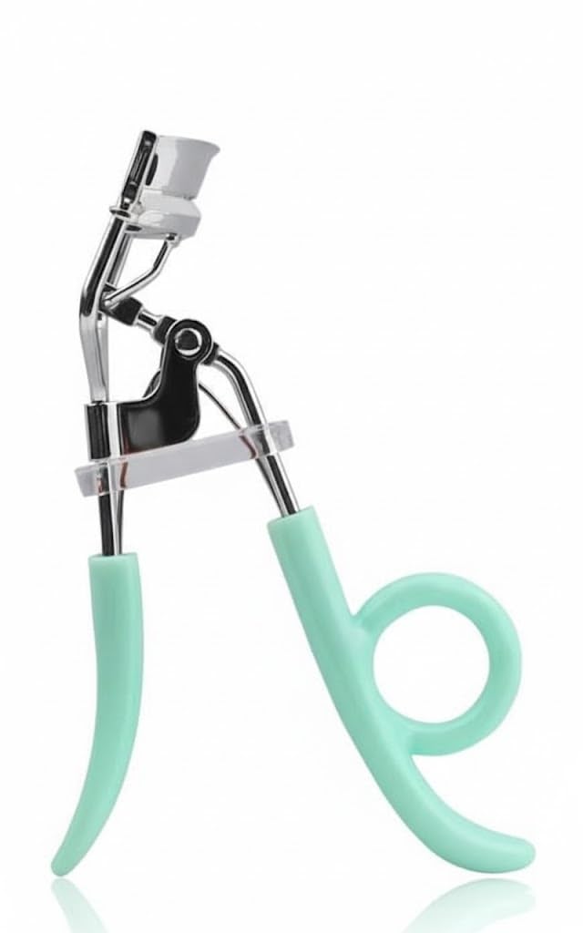 eyelash curler with comb drill handle, false eyelashes auxiliary curler, handheld beauty tool directly supplied from the manufacturer MULTICOLOR hand -silver metal