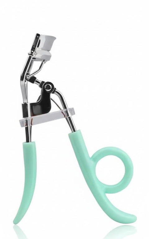 eyelash curler with comb drill handle, false eyelashes auxiliary curler, handheld beauty tool directly supplied from the manufacturer MULTICOLOR hand -silver metal