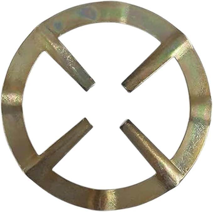 Volura Metal Coffee Pot Holder, Cross Design with Four Arms, Gold