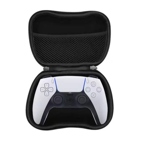 Protective Case Compatible with Xbox & PlayStation Controllers – Shockproof Travel Storage Bag with EVA Hard Shell, Zipper and Mesh Pocket (Black)