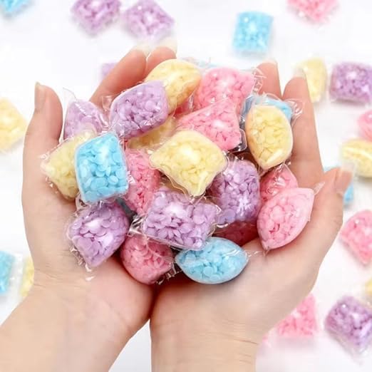 (BUY ONE GET ONE FREE) Washing Machine Fragrance Beads Granules for Home Clothes Scents Booster Long Lasting Fragrance Oil Capsules Laundry Scent Beads Multicolour, (30pc)