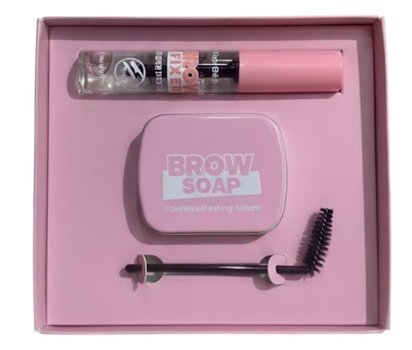 SOAP SHAPER STYLING WAX+CLEAR MASCARA EYEBROW -BROW SCUL PING GEL, Excellent Stereotypes Eyebrow Styling Wax, Long-lasting Waterproof Eyebrow Enhancer Gel,