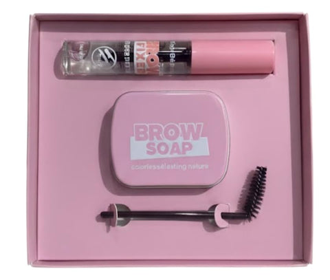 SOAP SHAPER STYLING WAX+CLEAR MASCARA EYEBROW -BROW SCUL PING GEL, Excellent Stereotypes Eyebrow Styling Wax, Long-lasting Waterproof Eyebrow Enhancer Gel,