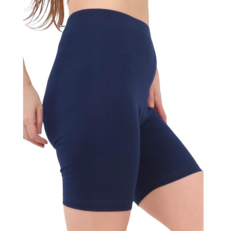 Cotton Zone Premium Organic Cotton women high-waisted slim short - Size
