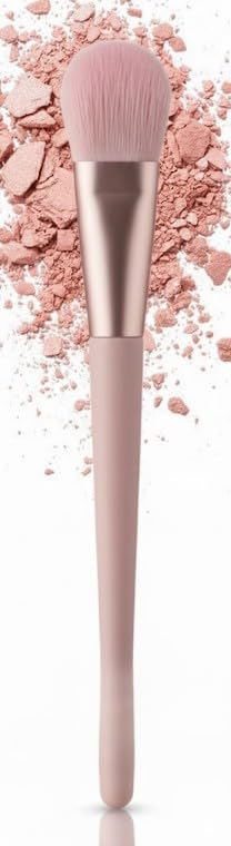 Makeup Brush, Cheek Blusher -Foundation Makeup Brush Fiber Stippling - Perfect for Foundation,Powder,Highlight,Cream,Blusher-green color -1pc-pink color