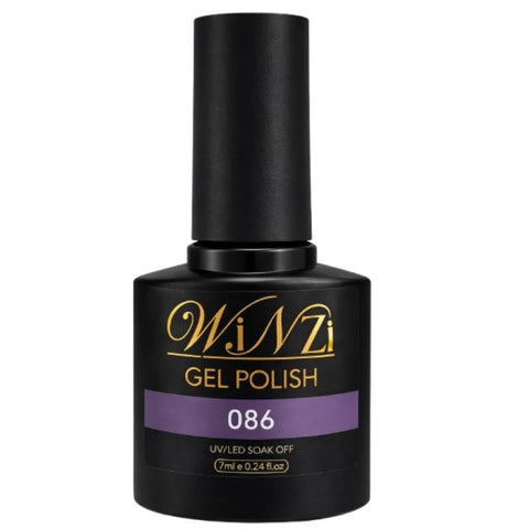 Soft Mauve Gel Nail Polish 7ML, Light Purple Soak Off UV LED Gel Polish, Smooth Application, High Gloss Finish, Elegant Color for Salon Manicure and DIY Nail Art at Home (086)
