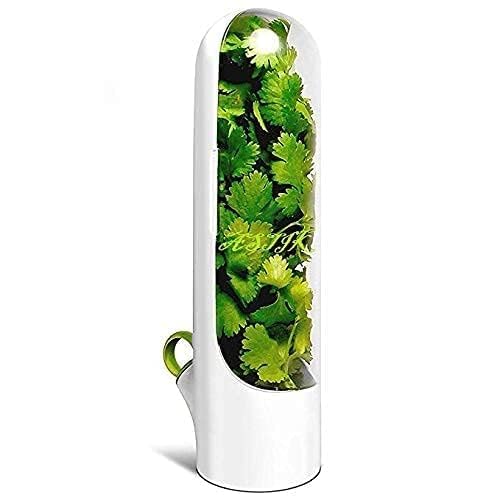 Fresh Herb Keeper and Herb Storage Container,Herb Savor Pod Greens of Fresh Vegetable Preservation Bottle Keeps Greens Fresh for Storage Cilantro,Mint,Parsley,Asparagus