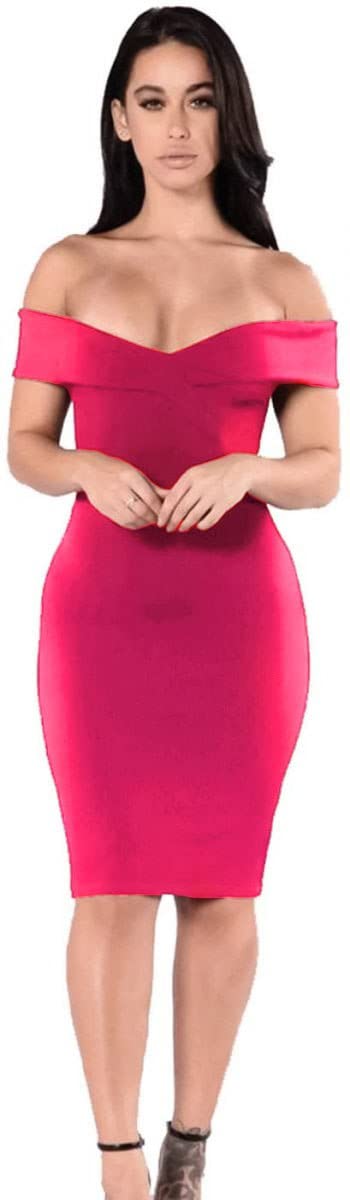 Women's Pink Scuba Mini Dress