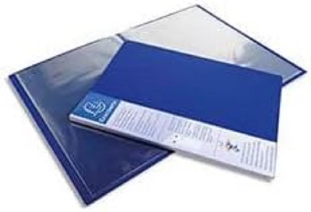Exacompta Opaque PP Display Book, A4, 20 pockets - Blue