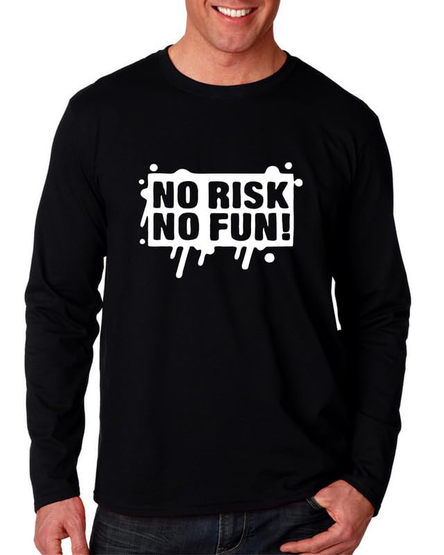 Print Online 316Long Sleeve T-Shirt For Men-Black-XXXL