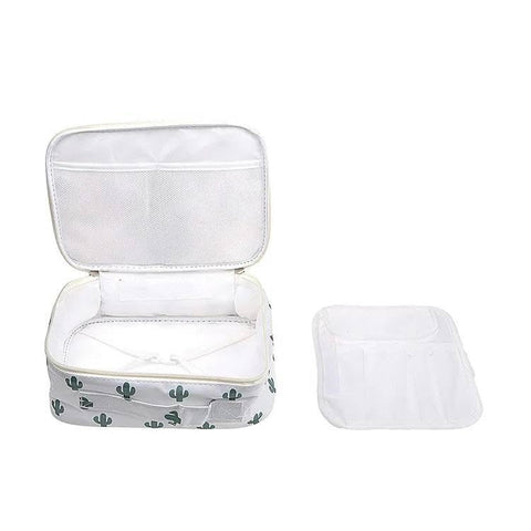 Makeup Bag_Luxury Waterproof Oxford Cloth Makeup Box for Professional Makeup Bag, Large Capacity Storage Holder for Cosmetics, Perfect for Travel and Organizing Your Beauty Products