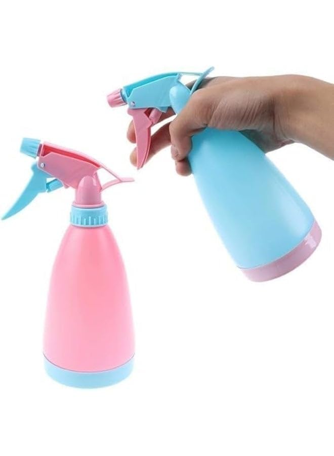 500ml Plastic Spray Bottle for Universal Household Use - Durable and Sturdy Manual Water Sprayer in Assorted Bright Shades - Ideal for Garden Irrigation, Surface Cleaning, Hair Mist, and Professional