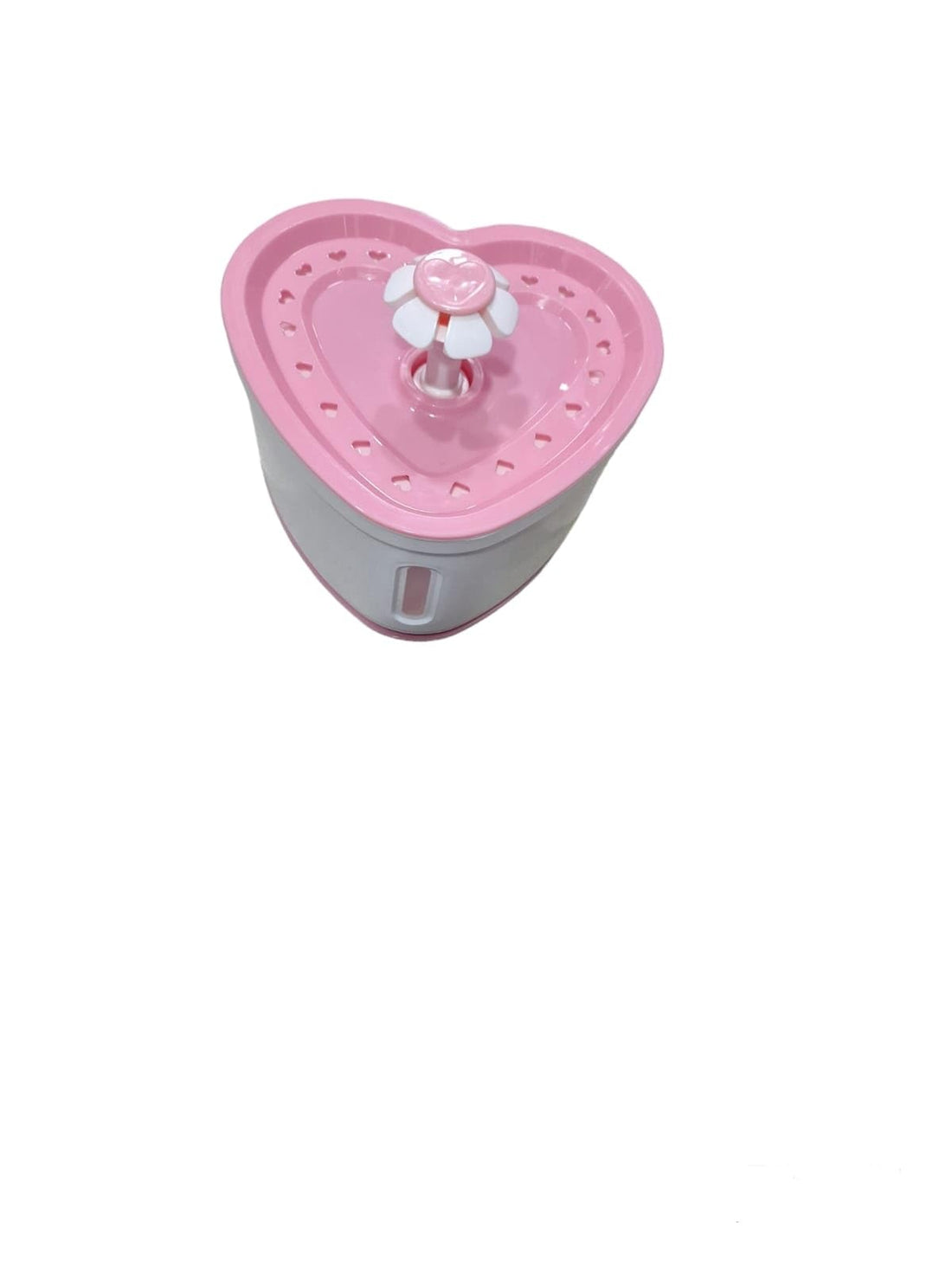 Heart Fountain Pet Fountain, 2.4L Pet Fountain, Automatic Cat Drinking Water Dispenser for Indoor and Outdoor Use, Healthy Water Bowl for Cats, Dogs, Small Animals