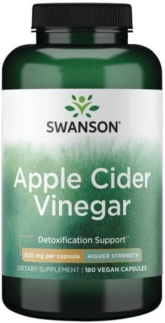 Apple Cider Vinegar Capsules | 625 mg | 180 Count | Premium ACV Supplement for Daily Wellnes | Non-GMO & Gluten-Free|