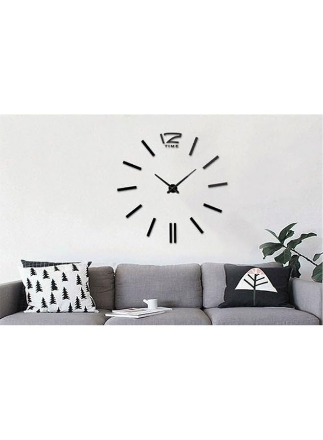 Diy Fashion Wall Clock For Home Black