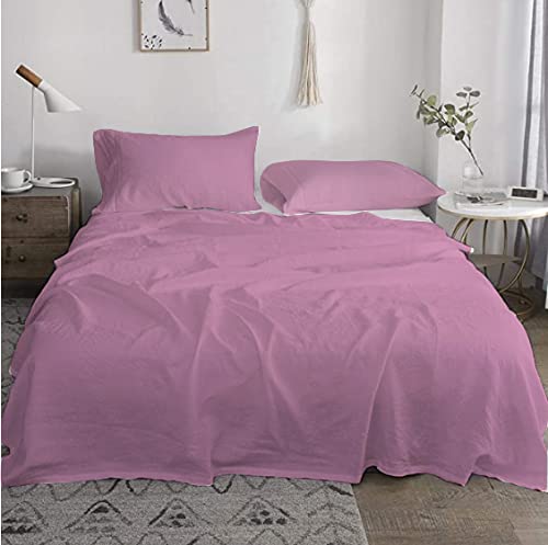 Tigers Trade Lines King Bed Sheet Set - Single 120 cm - Cotton - 3 Piece - For Home Rooms - Hotels & Touristic Villages - By My Wing (Cashmere)