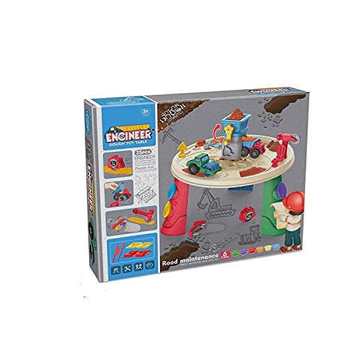 Engineer Dough Toy Table 35 Pieces