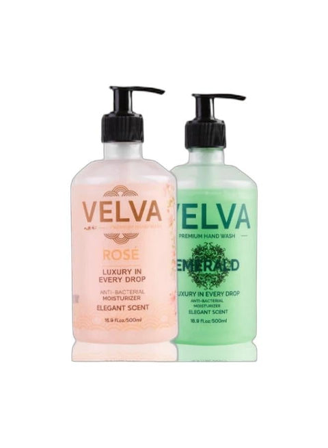 VELVA Premium hand wash rose - 500 ml & Premium hand wash Emerald - 500 mlBundle
