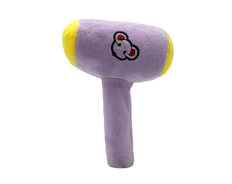 Fabric Hammer Toy with Sounds for Sensory Development - Suitable for Babies from 3 Months (Purple)
