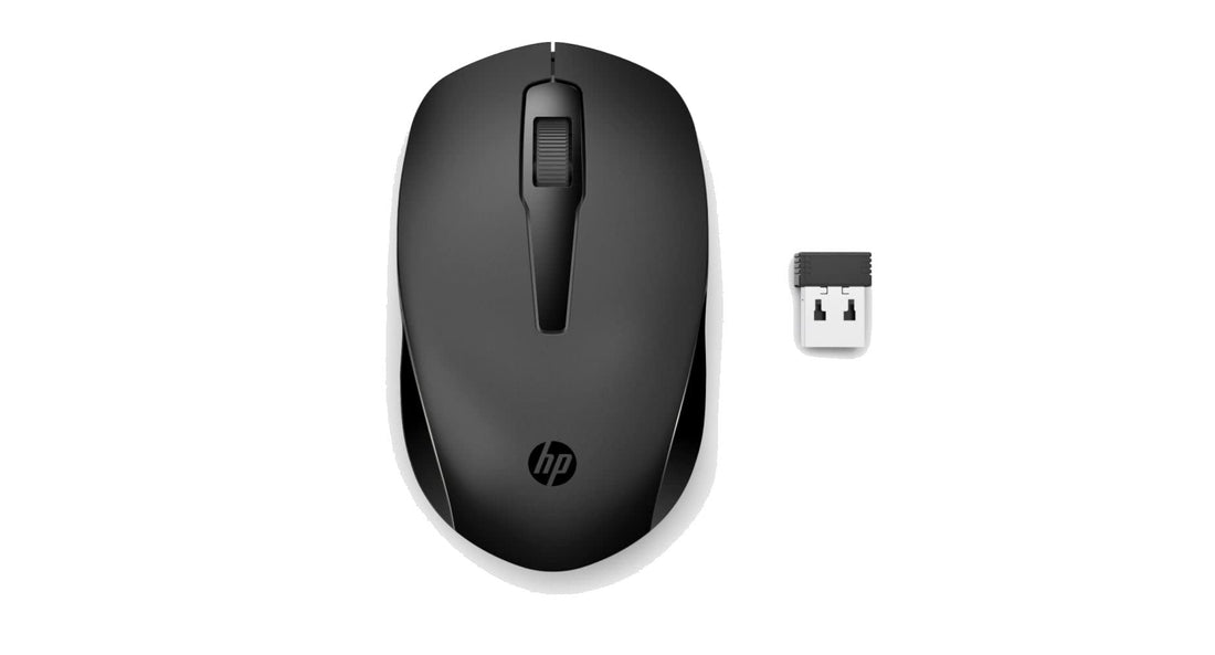 HP 150 Wireless Mouse, 3-Button with Dual Control Scroll Wheel 1600 DPI Optical Sensor with Ergonomic Design for All-Day Comfort for Lefty or Righty Use (2S9L1AA#ABL)