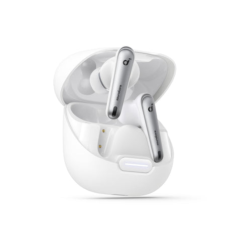 Anker soundcore Liberty 4 NC Wireless Noise Cancelling Earbuds, Adaptive Noise Cancelling to Ears and Environment, Hi-Res Sound, 50H Battery, Wireless Charging, Bluetooth 5.3 - White